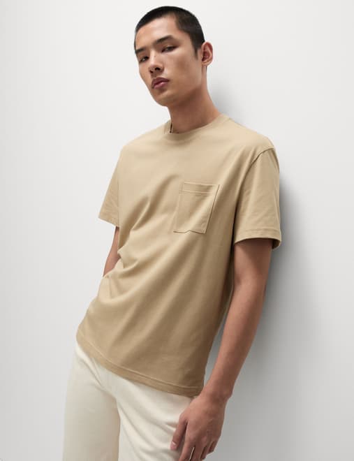 Pure Cotton Midweight Pocket T-shirt