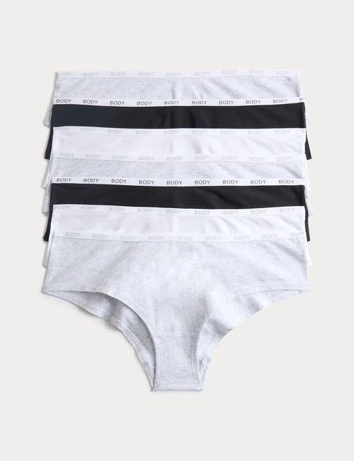 7 Pack Cotton Rich Hipster Knickers