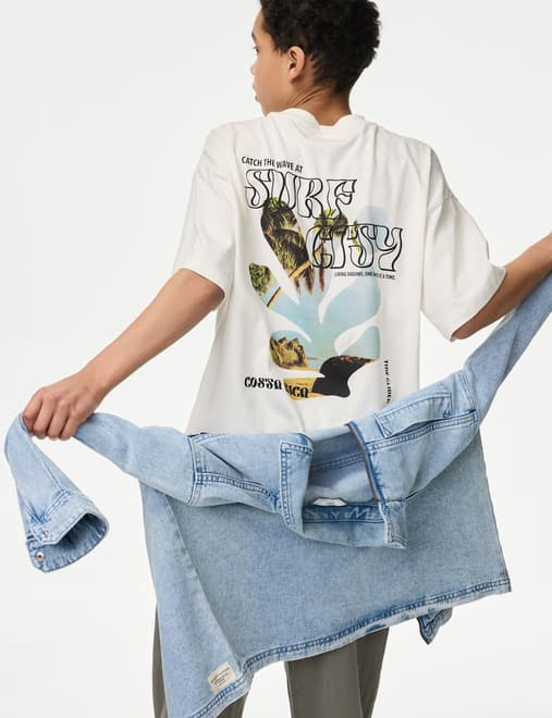 Pure Cotton Graphic T-Shirt (2-16 Yrs)