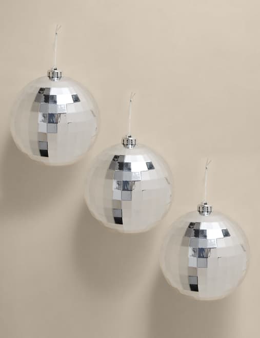 3pk Hanging Disco Ball Decorations