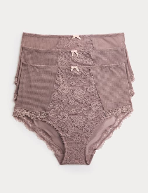 3pk Jasmine Lace Full Briefs
