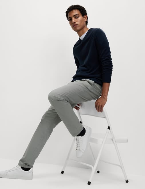 Slim Fit Cotton Rich Stretch Chinos