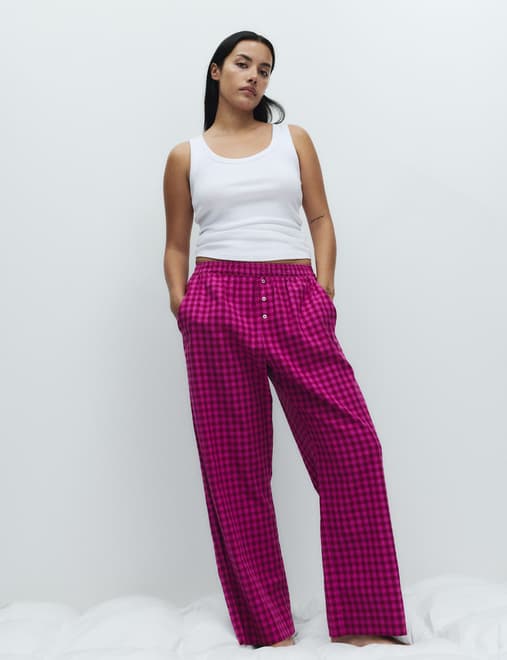 2pk Pure Cotton Printed Pyjama Bottoms