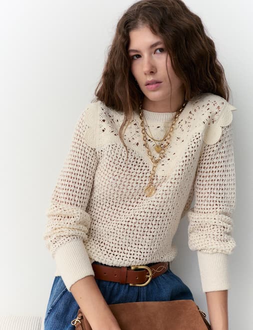 Cotton Rich Textured Jumper
