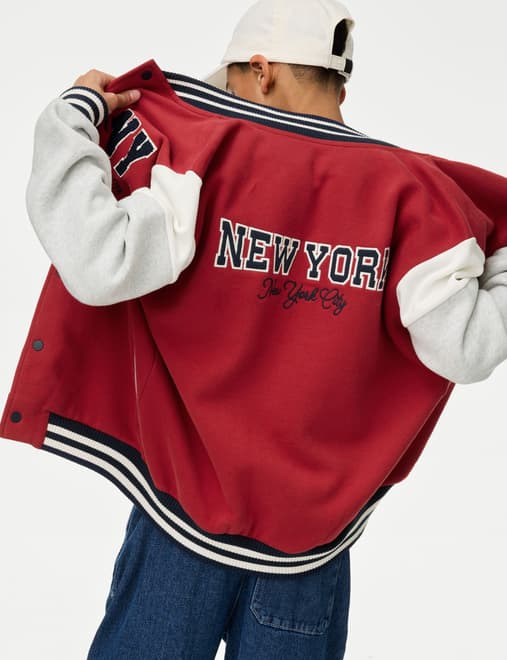 Cotton Rich New York Bomber Jacket (6-16 Yrs)