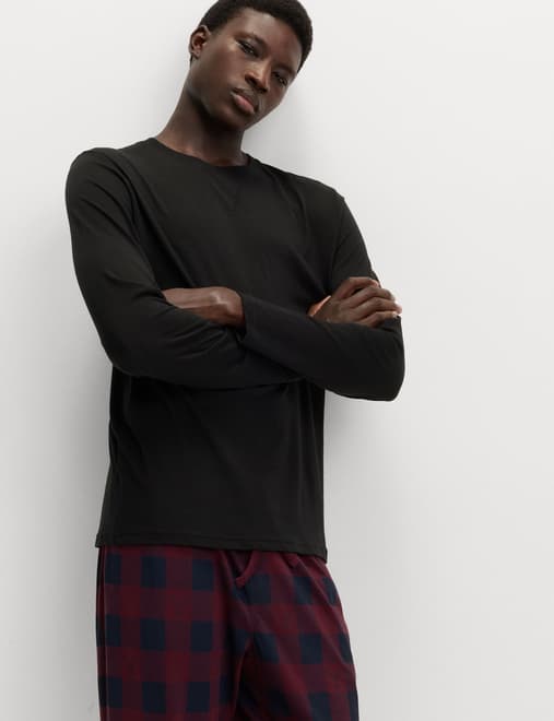 Pure Cotton Checked Jogger Pyjama Set