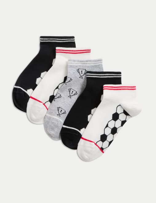 5pk Cotton Rich Football Trainer Liners™ (6 Small - 7 Large)