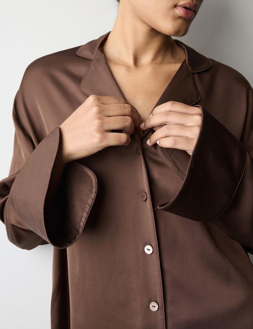 Satin Revere Pyjama Top