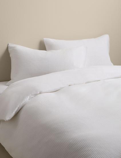 Washed Cotton Waffle Bedding Set