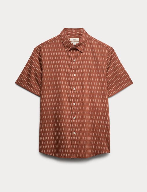 Pure Cotton Textured Shirt