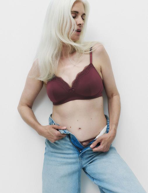 Jasmine Lace Non Wired Post Surgery Bra A-E