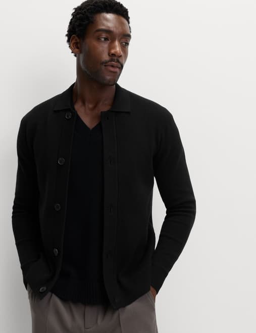 Cotton Blend Knitted Jacket