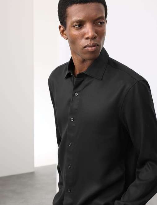 Regular Fit Easy Iron Long Sleeve Shirt