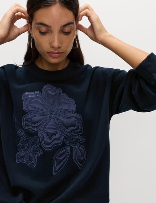 Pure Cotton Graphic Sweatshirt