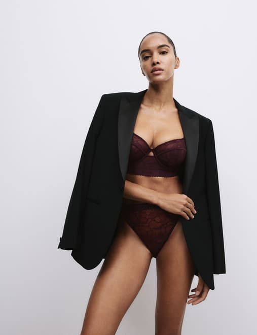 LaceWear Wired Longline Balcony Bra (A-E)