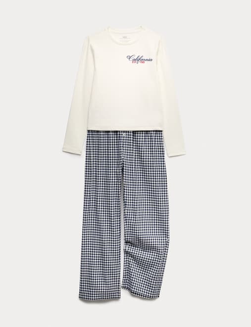 Cotton Rich Gingham Pyjamas (6-16 Yrs)