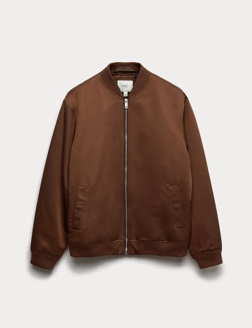Satin Bomber Jacket