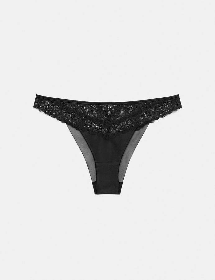 Silk & Lace Brazilian Knickers