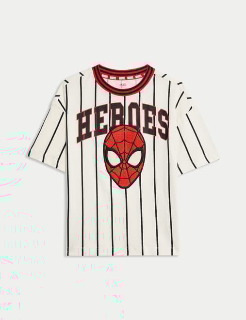 Pure Cotton Spider-Man™ Baseball Shirt (2-8 Yrs)