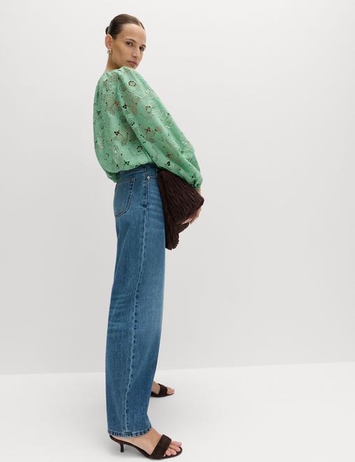 Lace Cutwork Detail Blouse