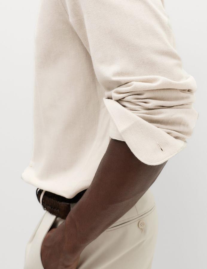 Regular Fit Easy Iron Marl Shirt