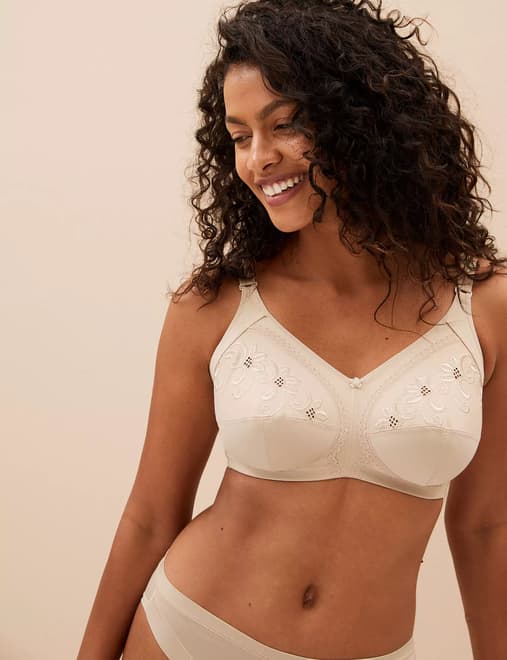 Total Support Embroidered Full Cup Bra GG-K