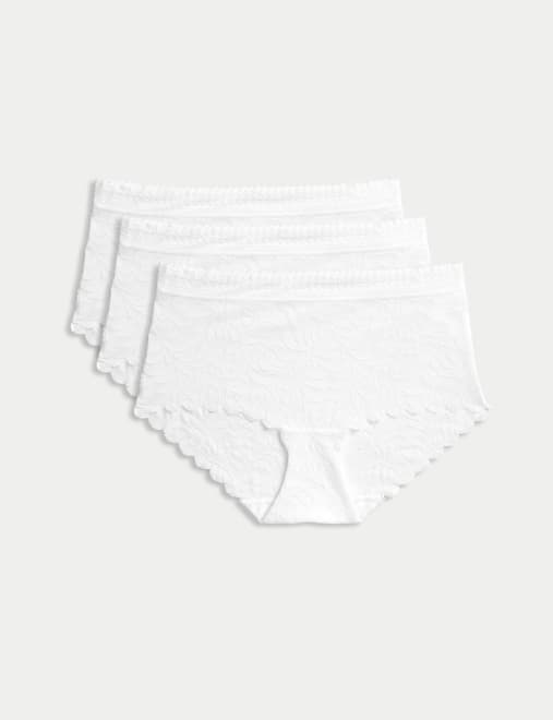 3pk Flexifit™ Lace High Rise Shorts