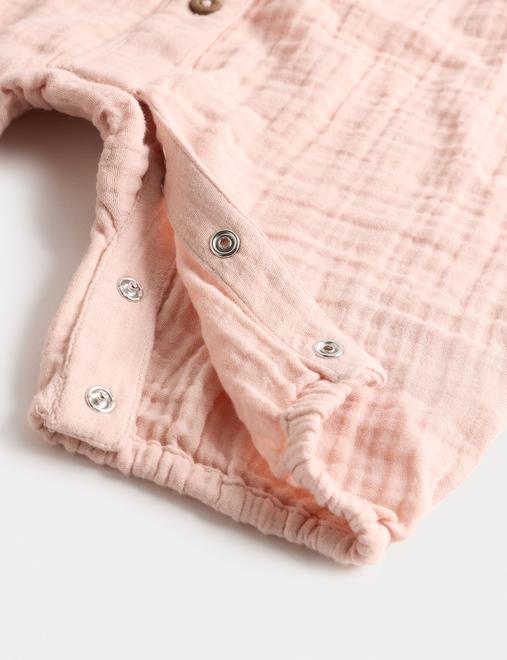 Pure Cotton Broderie Woven All in One (0-12 Mths)