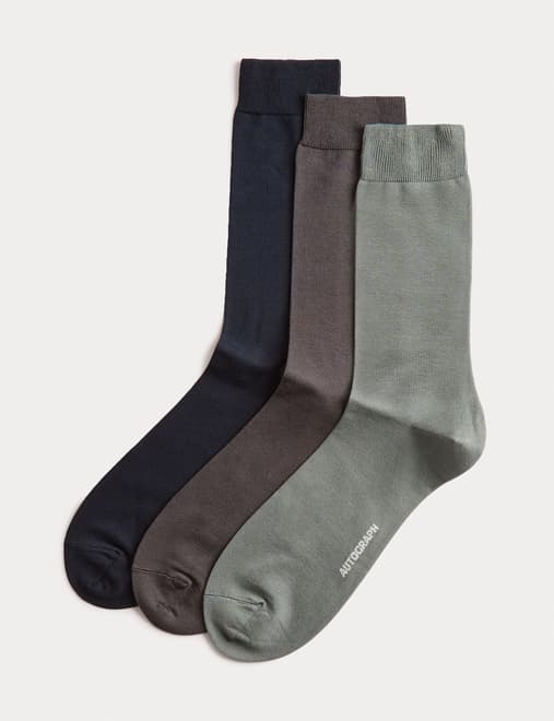 3 Pack Egyptian Cotton Rich Socks
