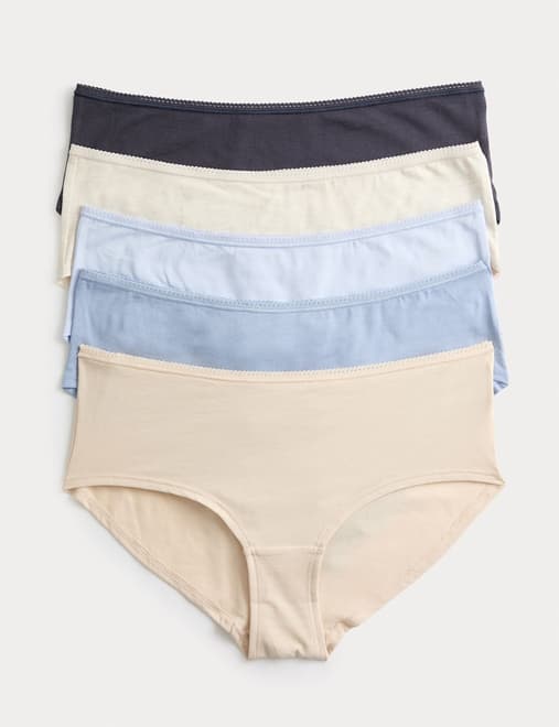 5pk Cotton Rich Lycra® Low Rise Shorts