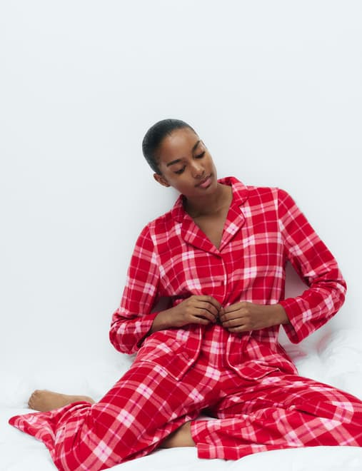 Printed Fleece Pyjama Set