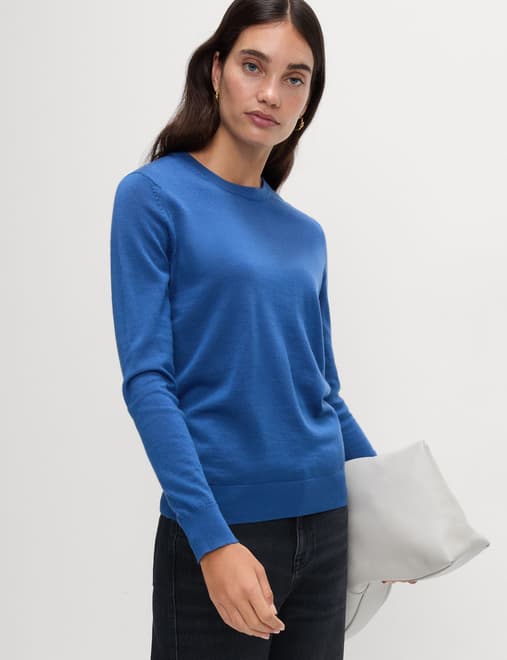 Pure Merino Wool Crew Neck Jumper