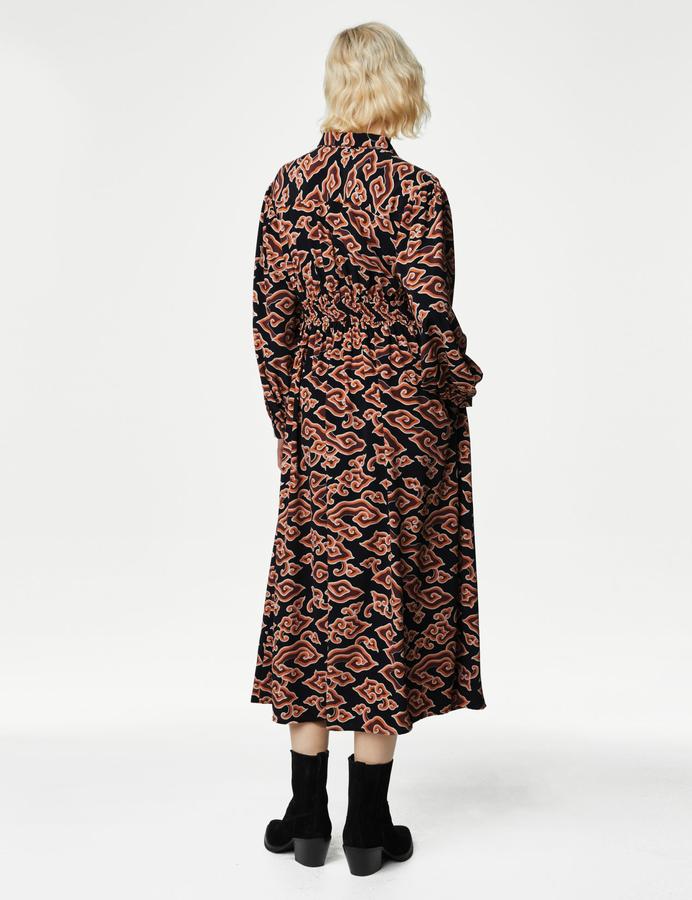 Geometric Midaxi Shirt Dress