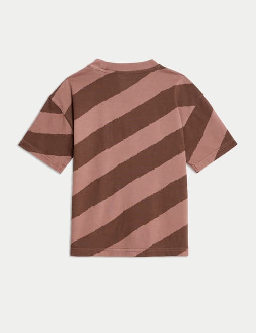 Pure Cotton Striped T-Shirt (2-8 Yrs)