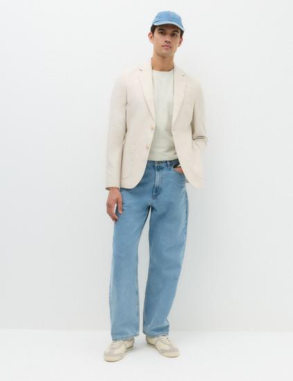 Loose Fit Pure Cotton Rigid Value Jeans