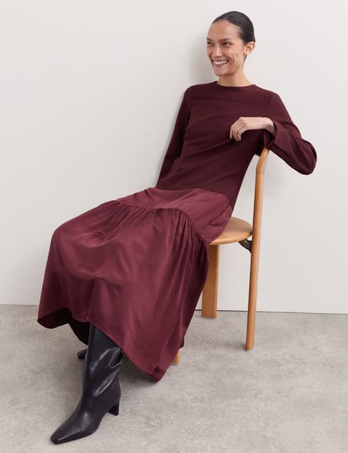 Matt and Shine Midi Tiered Dress