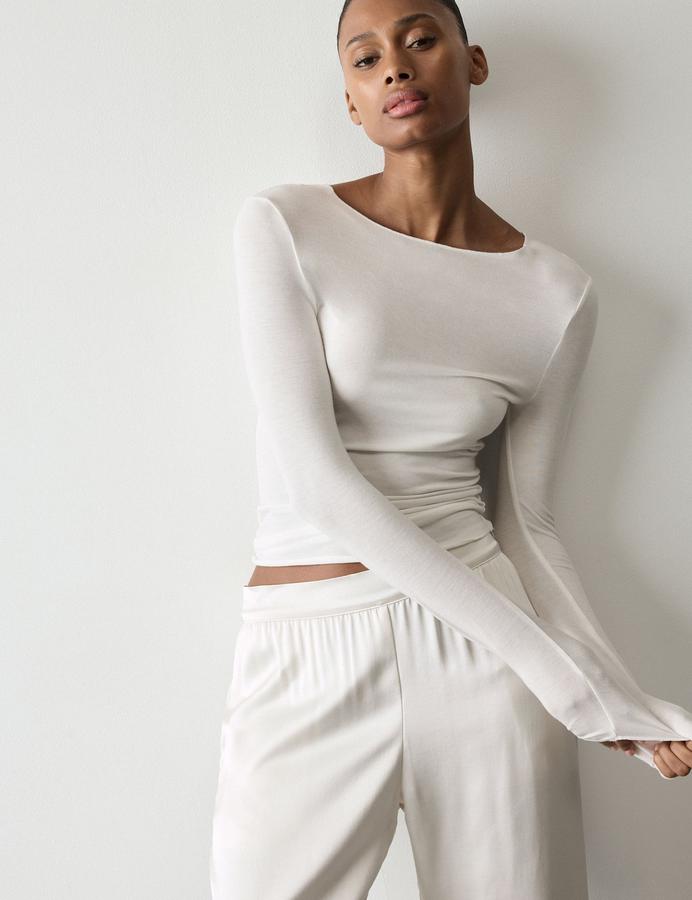 Modal Rich Thermal Top with Cashmere