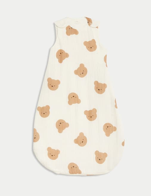 Pure Cotton Spencer Bear™ 2.5 Tog Sleeping Bag (0-3 Yrs)