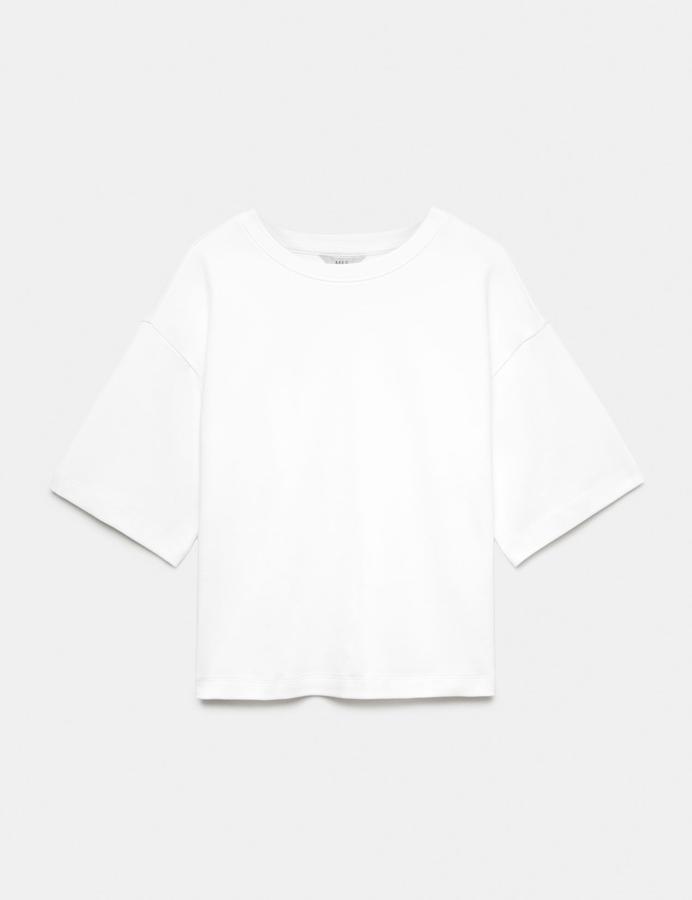 Pure Cotton Striped Boxy T-Shirt