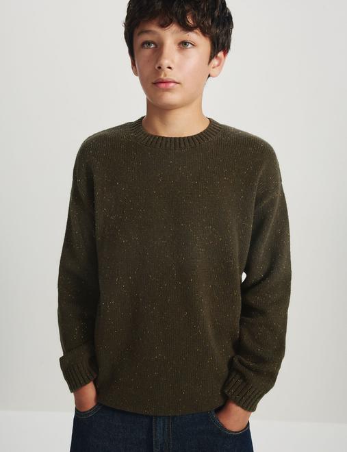 Cotton Rich Knitted Jumper with Wool (6-16 Yrs)