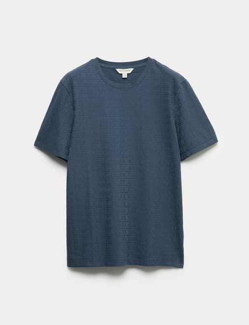 Supima® CottonRich Stretch Jacquard T Shirt