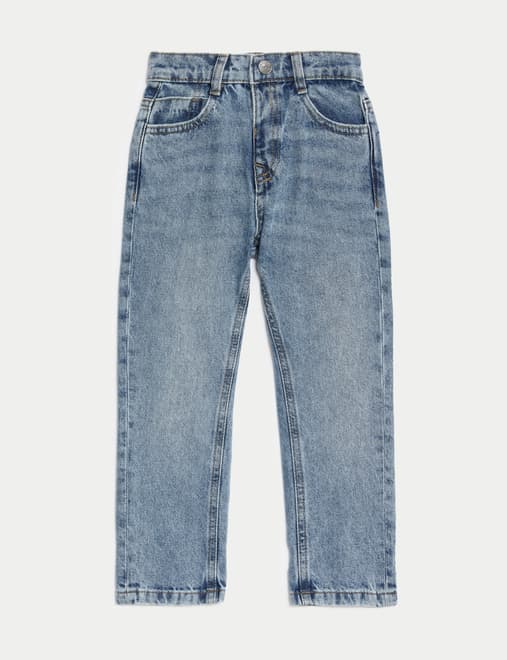 Relaxed Pure Cotton Elasticated Waist Jeans (2-8 Yrs)