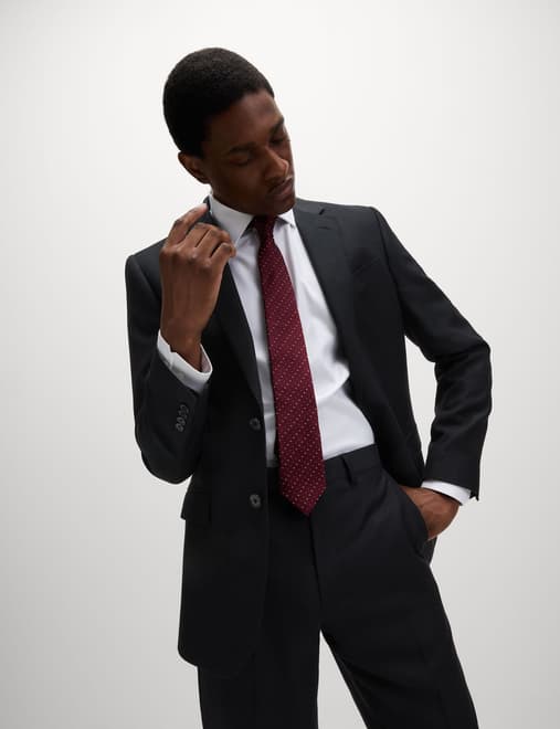 Regular Fit Pure Wool Suit Jacket