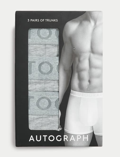 3 Pack Supima® Cotton Drop Needle Trunks Box