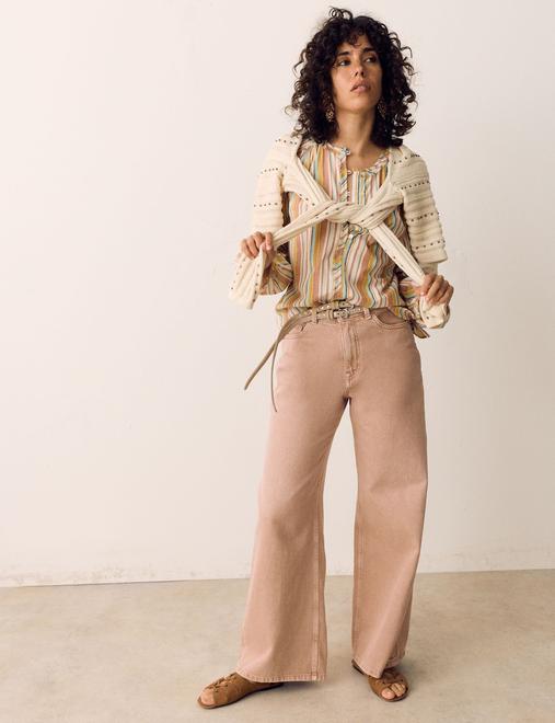 High Waisted Wide Leg Jeans