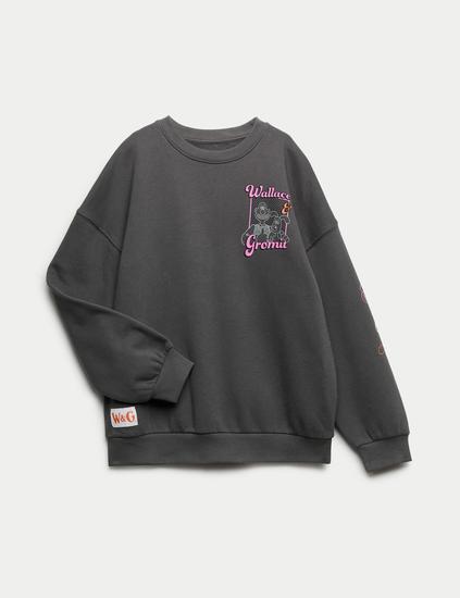 Cotton Rich Wallace and Gromit™ Sweatshirt (6-16 Yrs)