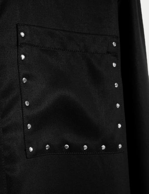 Stud Pocket Shirt Dress (6-16 Yrs)