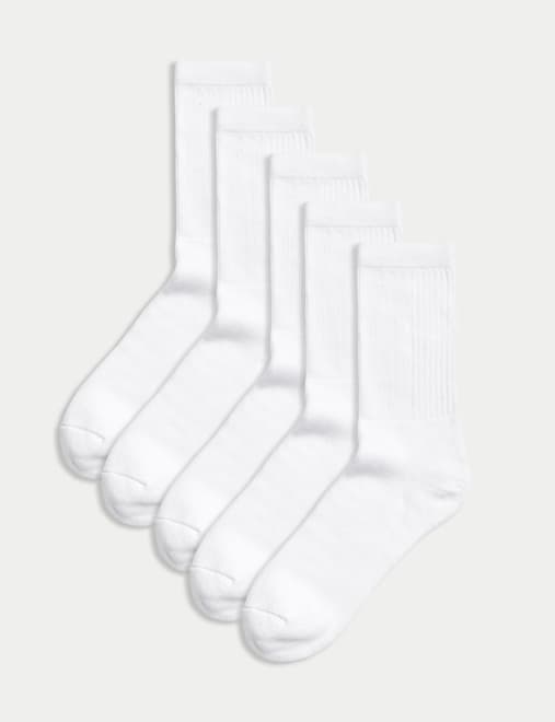 5pk Freshfeet™ Cotton Rich Cushioned Sports Socks