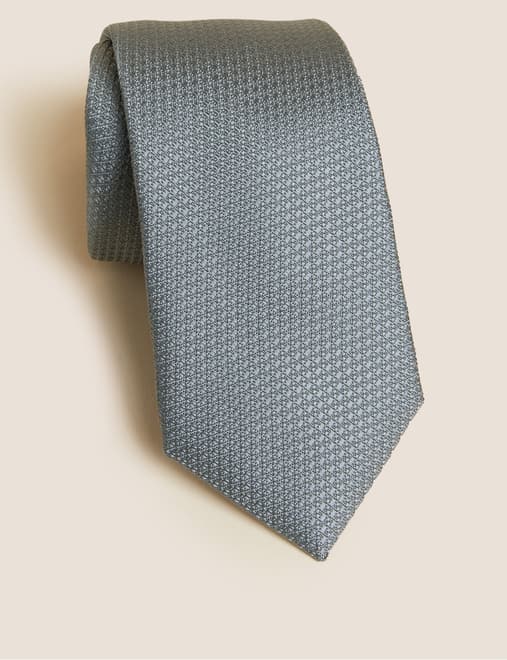 Textured Pure Silk Tie