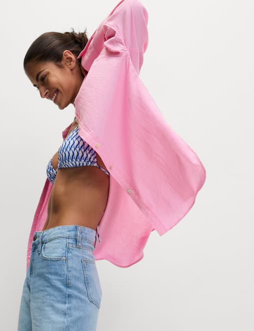 Relaxed Shirt With Linen